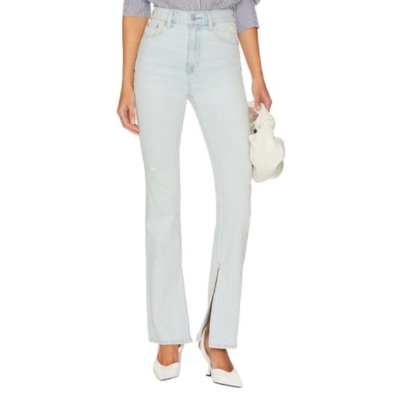 Pistola High Rise Jean Straight leg Side Split Light Blue Women’s 26 - Picture 13 of 13